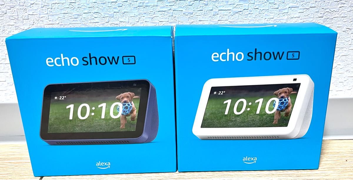 2台セット Echo Show (エコーショー5) 第2世代 新品未開封 Alexaアレクサ【ディープシーブルー】【ホワイト｜PayPayフリマ