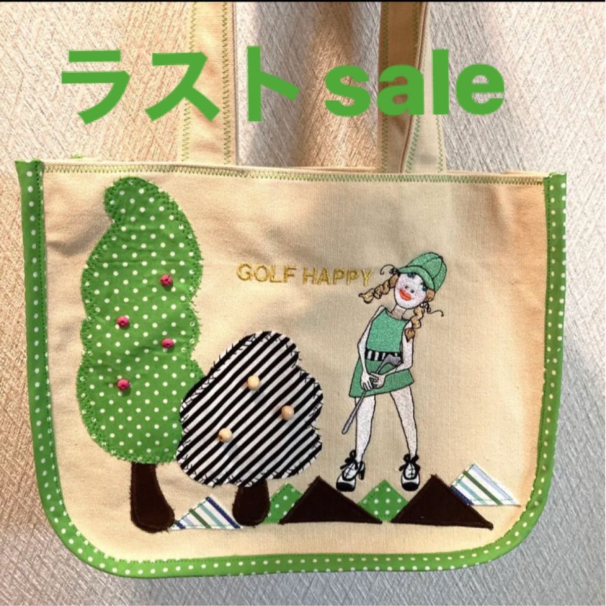ご専用 ロラライハリス 刺繍帆布 アップリケ刺繍トート|PayPayフリマ