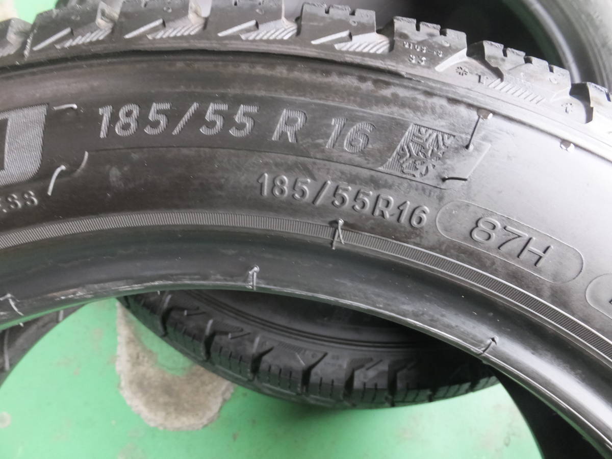 【中古タイヤ】MICHELIN X-ICE SNOW★185/55R16★4本SET!!直接引き取りOK!!_画像4