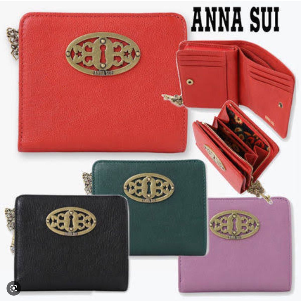 幸運を呼ぶ財布【新品】黒ANNA SUI ドリーム財布 アナスイ二 幸運を呼ぶ財布【新品】黒ANNA SUI ドリーム財布 アナスイ二