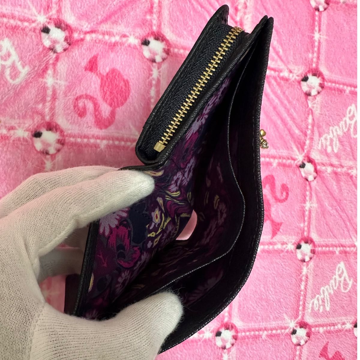 幸運を呼ぶ財布【新品】黒ANNA SUI ドリーム財布 アナスイ二 幸運を呼ぶ財布【新品】黒ANNA SUI ドリーム財布 アナスイ二