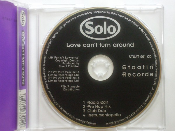 ●CDs●Solo / Love Can't Turn Around●Farley Jackmaster Funk●2,500円以上の落札で送料無料!!_画像3