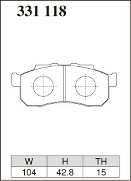 ディクセル Mタイプ フロント左右セット ブレーキパッド アクティ HA3/HA4/HA5/HH3/HH4 331118 DIXCEL ブレーキパット_画像3