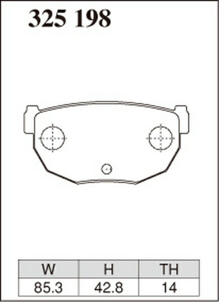 ディクセル Sタイプ リア左右セット ブレーキパッド 180SX RPS13/KRPS13 325198 DIXCEL ブレーキパット_画像3