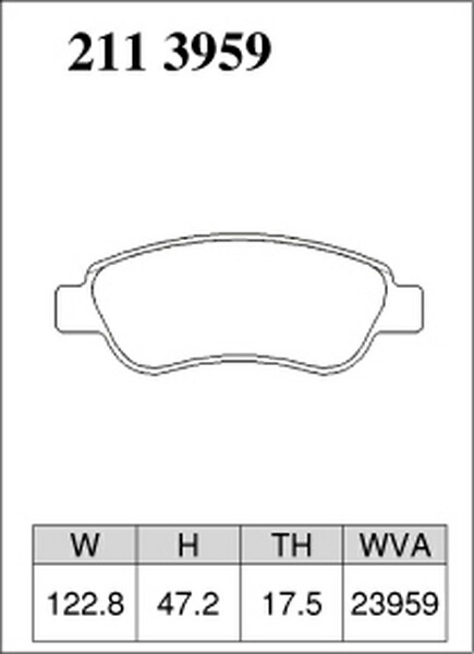 ディクセル Pタイプ フロント左右セット ブレーキパッド C1 2113959 DIXCEL ブレーキパット_画像3