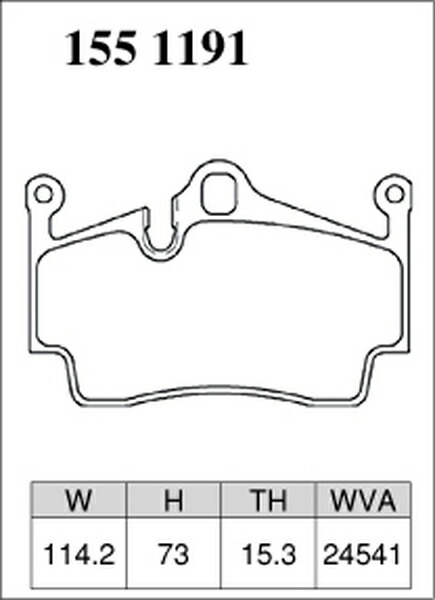 ディクセル Pタイプ リア左右セット ブレーキパッド 718ボクスター 982H2/982J2 1551191 DIXCEL ブレーキパット_画像3