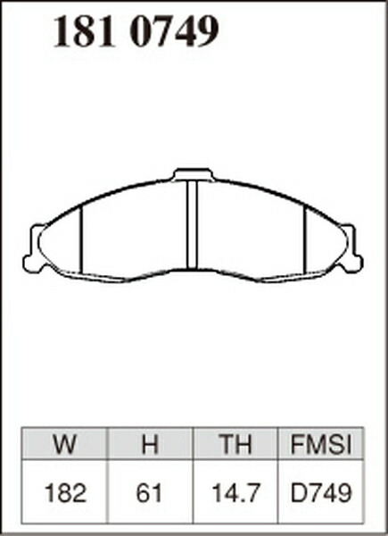 ディクセル Zタイプ フロント左右セット ブレーキパッド カマロ CF45/CF45B/CF45BK/CF45E 1810749 DIXCEL ブレーキパット_画像3