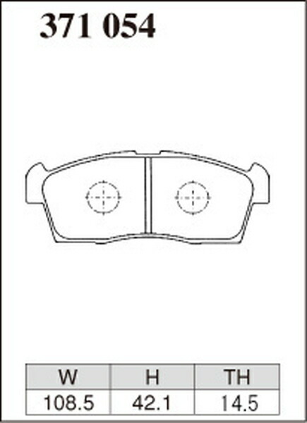 ディクセル KPタイプ フロント左右セット ブレーキパッド MRワゴン MF21S 371054 DIXCEL ブレーキパット_画像3