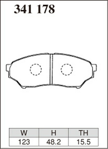 ディクセル Zタイプ フロント左右セット ブレーキパッド パジェロミニ H51A/H56A 341178 DIXCEL ブレーキパット_画像3