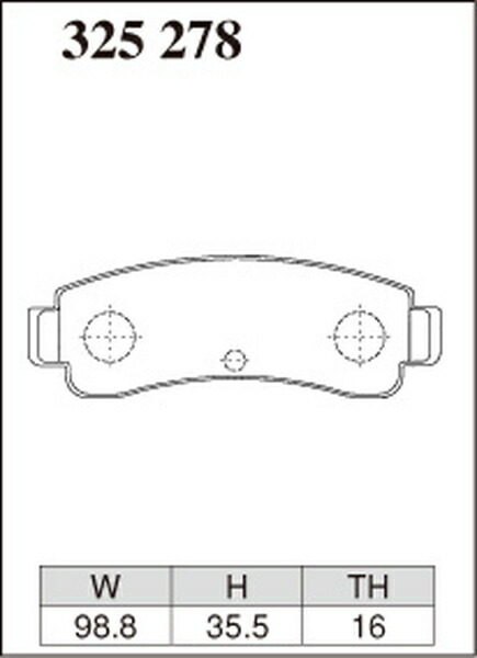 ディクセル Mタイプ リア左右セット ブレーキパッド ラシーン RFNB14 325278 DIXCEL ブレーキパット_画像3