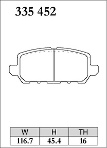ディクセル Mタイプ リア左右セット ブレーキパッド CR-Z ZF1/ZF2 335452 DIXCEL ブレーキパット