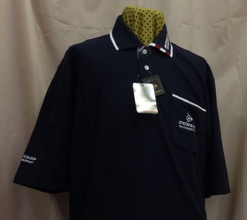 DOULOPsportラインポロシャツ半袖M黑ロゴ刺繍中国製新品未使用 