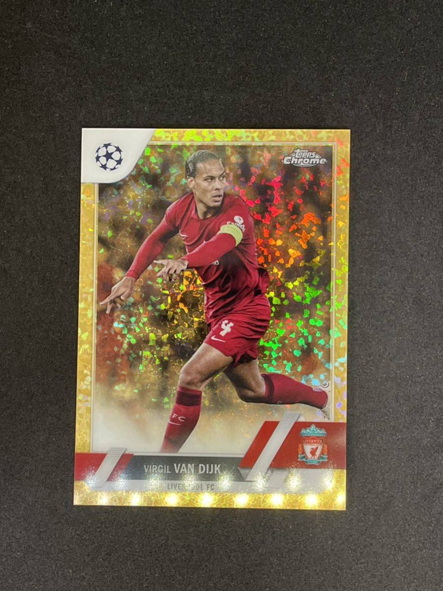 2022-23 Topps Chrome UEFA Competition Soccer Virgil Van Dijk Gold