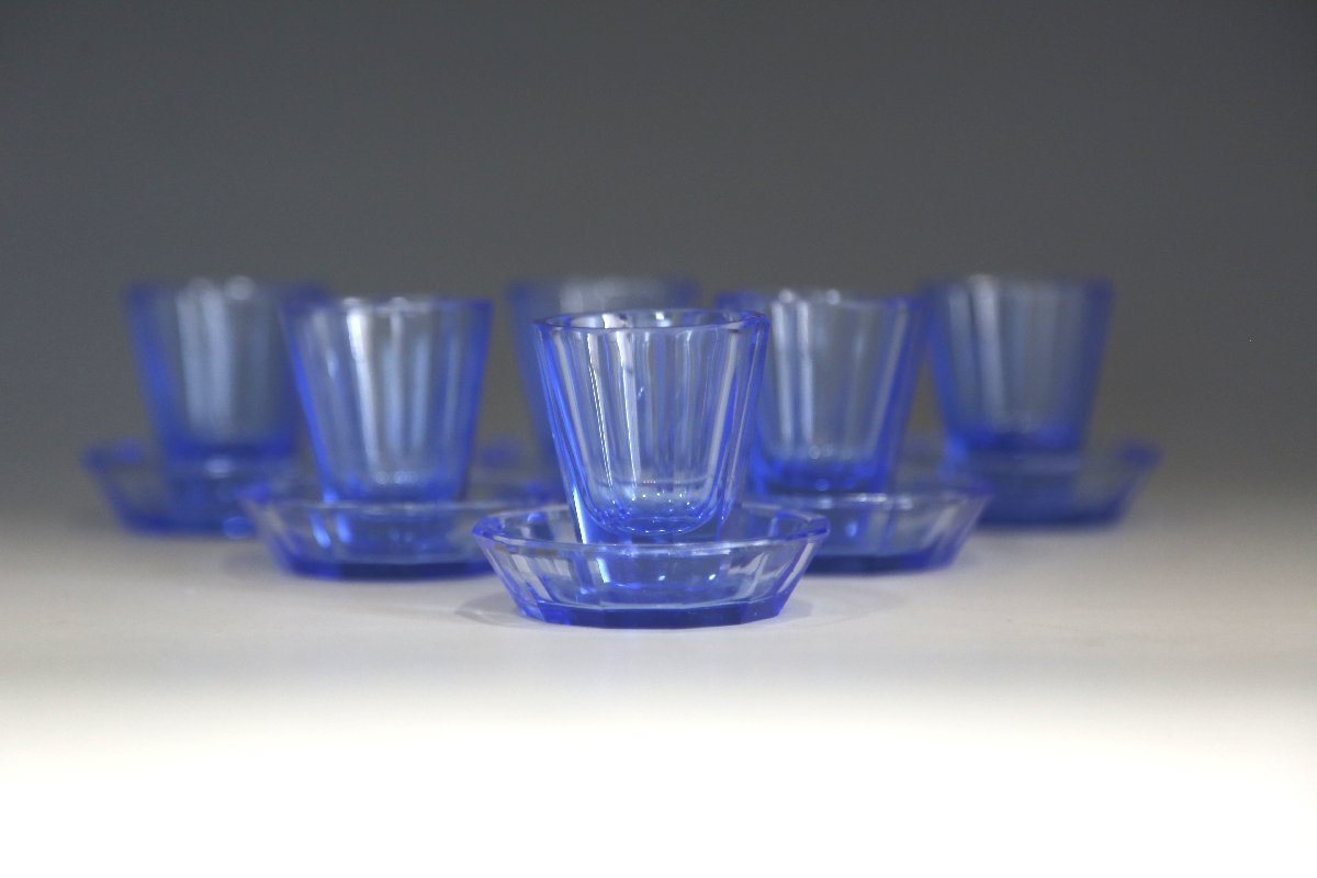 昭和前期 HIGH GLASS 硝子器 ショットグラス ６客 49ガラス 特価商品 