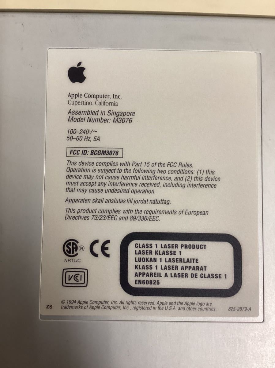Apple パーソナルコンピュータ　Macintosh LC 630 M3076 【※通電確認のみ・ジャンク品・保証なし】_画像8