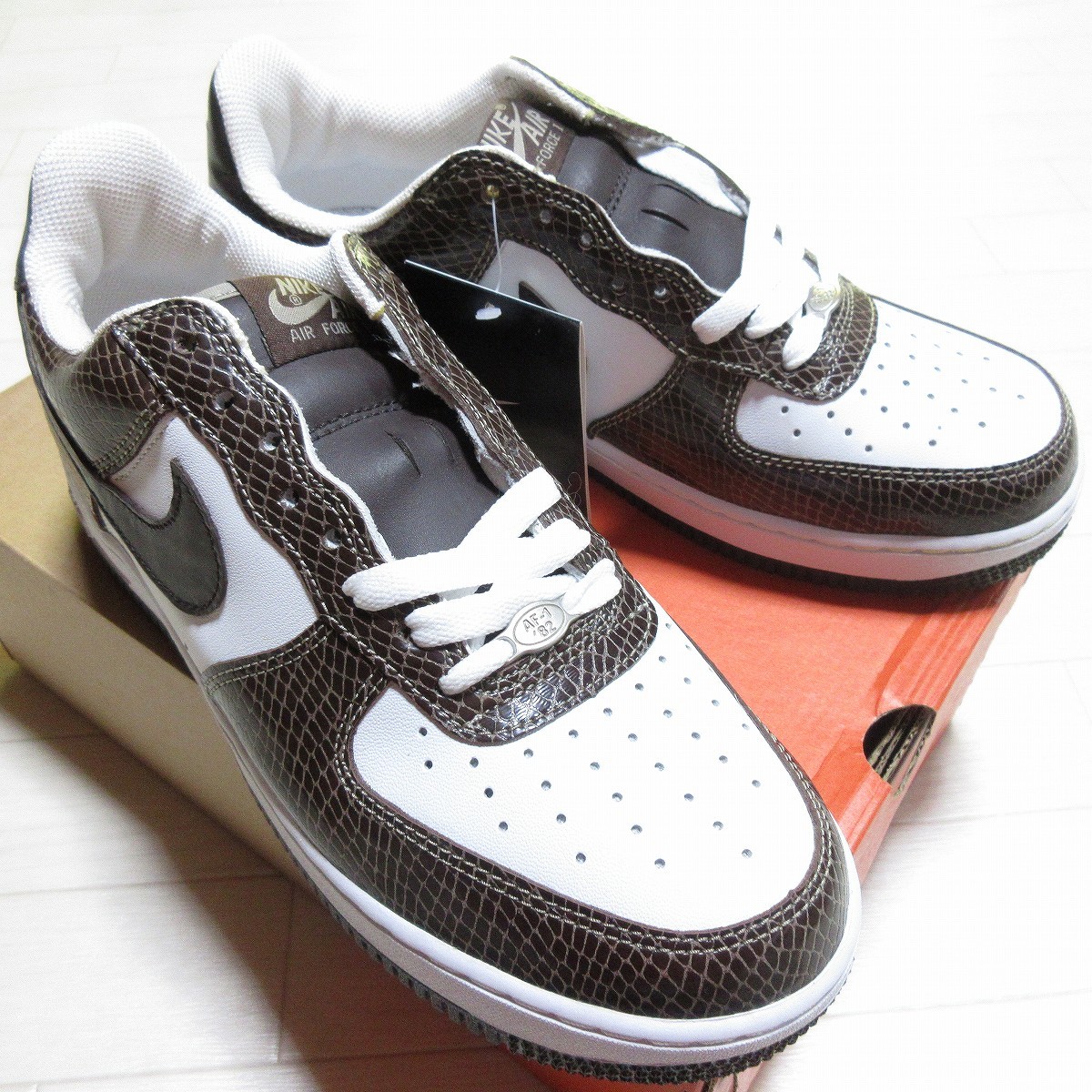 新品 NIKE AIR FORCE 1 茶蛇 2004 309096 121 US8 5 26 5cm ナイキエア