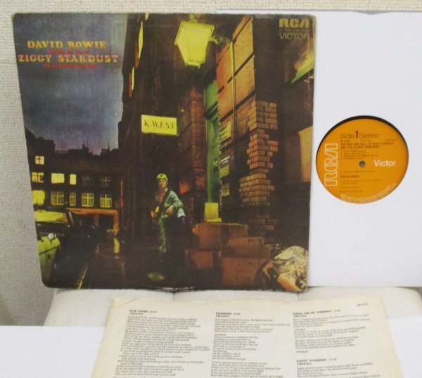 ☆彡 英國盤 David Bowie The Rise And Fall Of Ziggy Stardust [ UK ORIG '72 RCA Victor SF 8287 ]_画像1