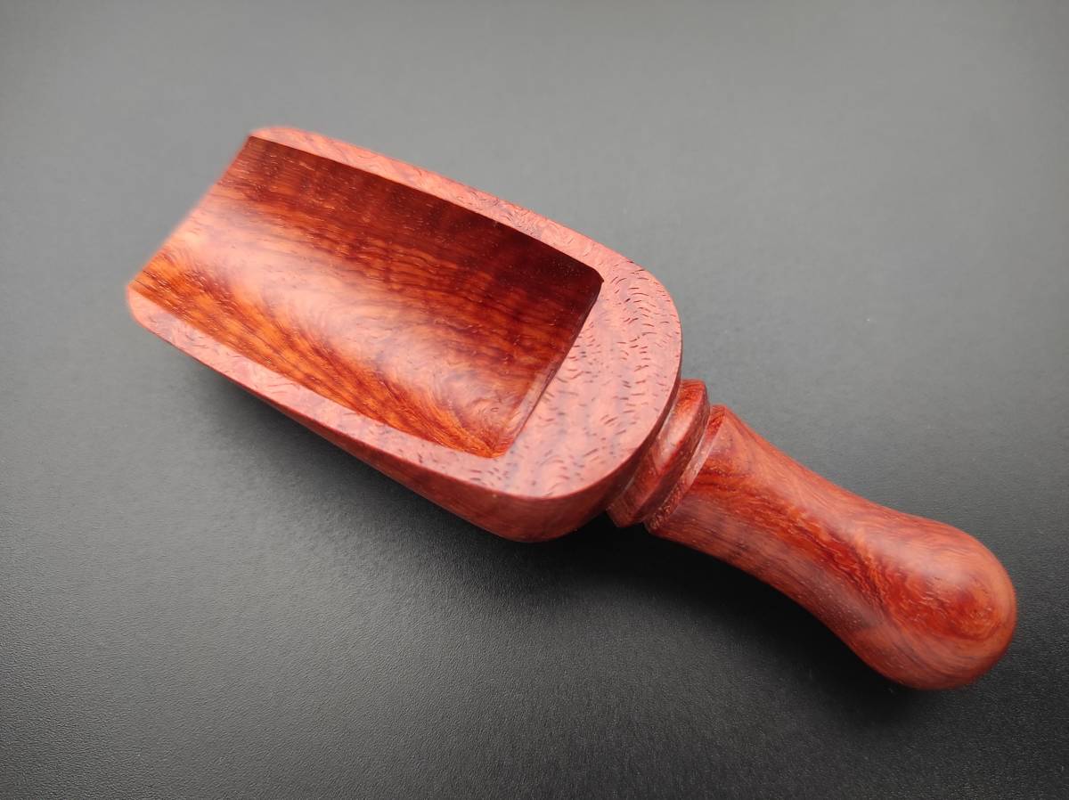 【FongLai Woodworks】銘木スクープ【花梨 波杢】TEA SCOOP / COFFEE SCOOP　_画像3