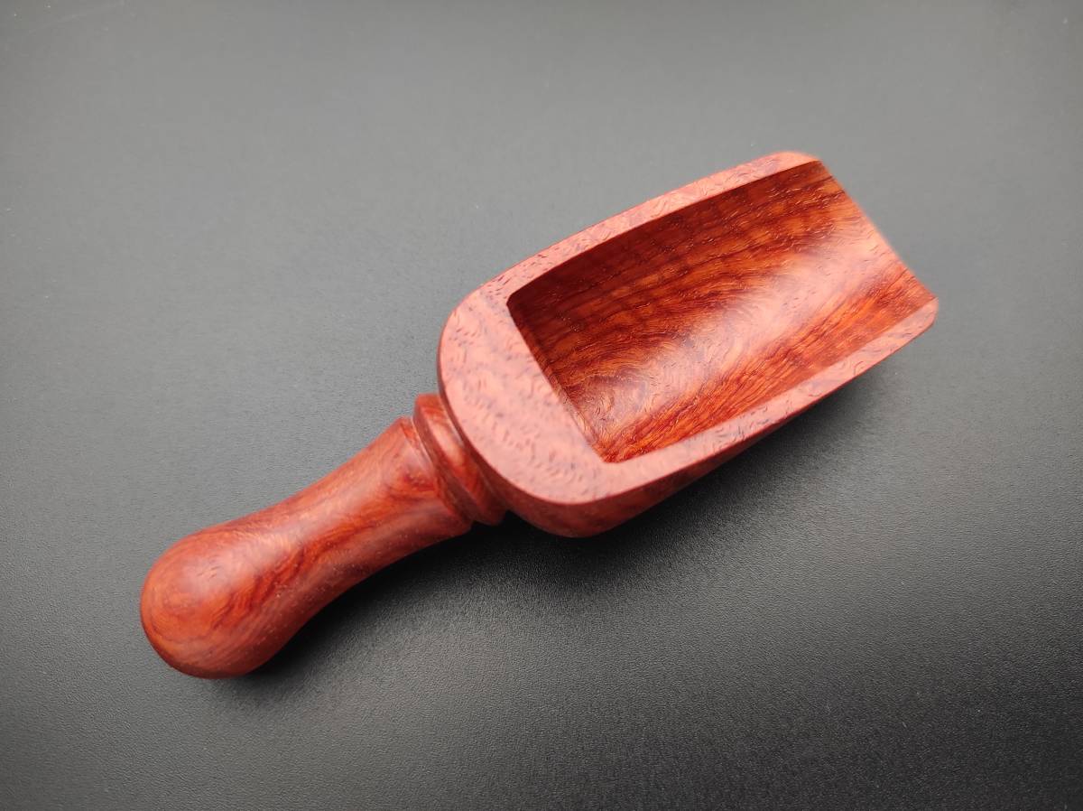 【FongLai Woodworks】銘木スクープ【花梨 波杢】TEA SCOOP / COFFEE SCOOP　_画像2