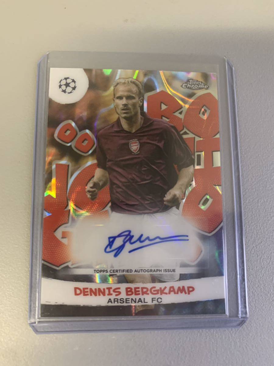 DENNIS BERGKAMP  Topps Chrome UEFA JOGA BONITO AUTO