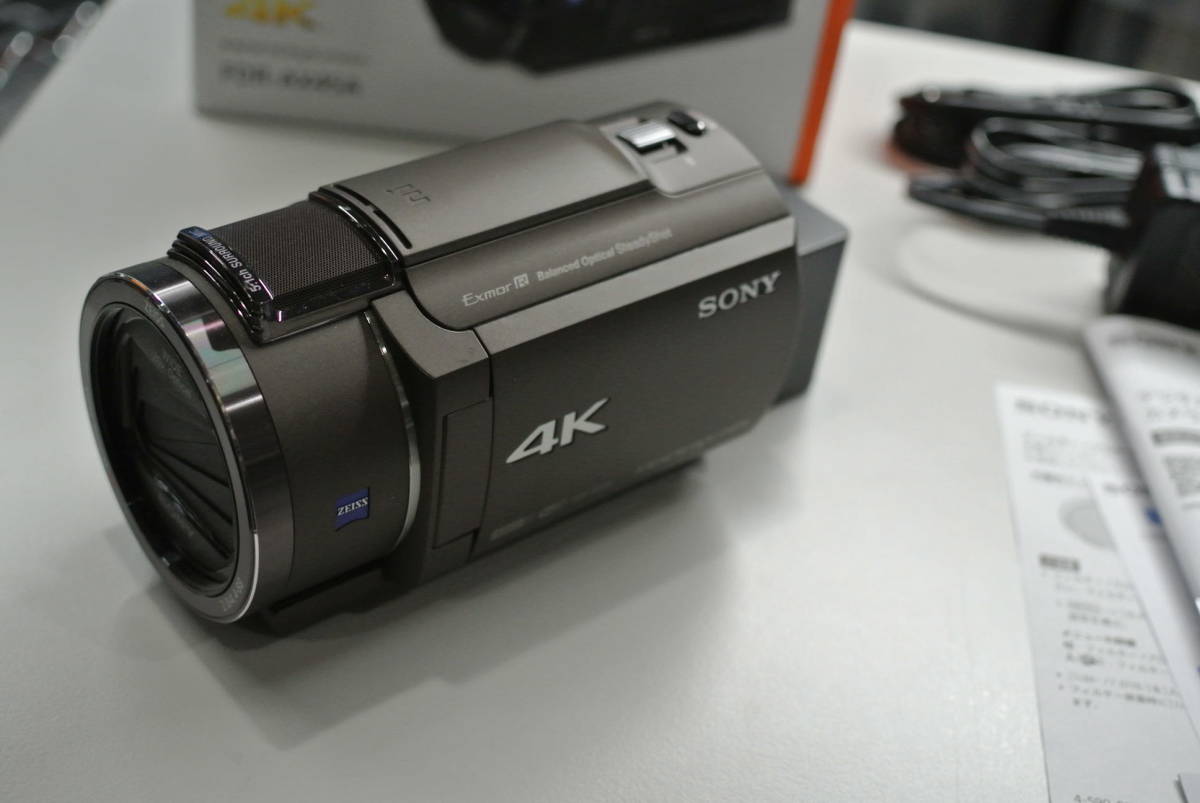ソニー 4K ビデオカメラ Handycam FDR-AX45A ブロンズブラウン 内蔵 