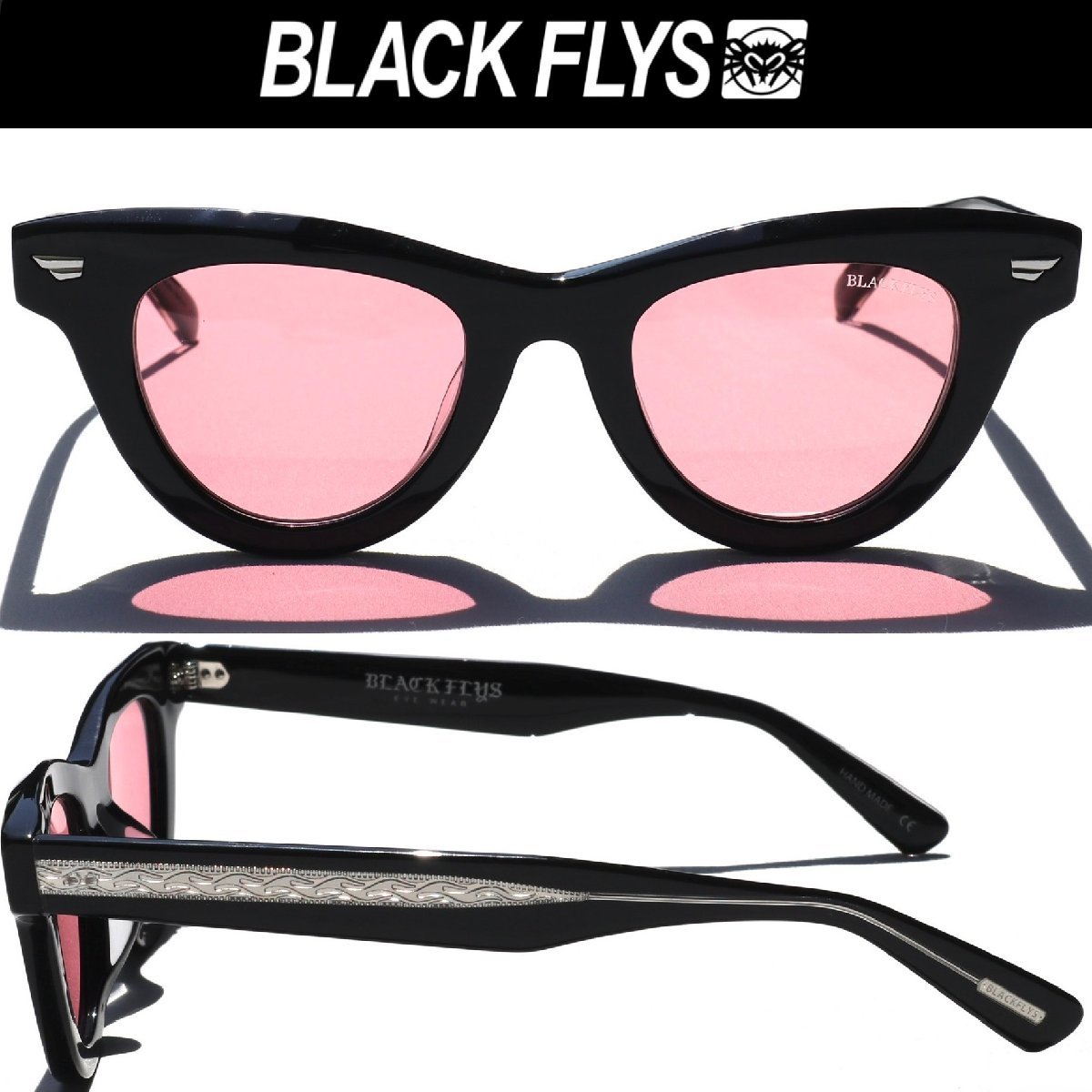 話題の行列 FLY ブラックフライ ピンクレンズ MAGNOLIA BLACK/PINK