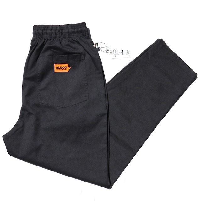 XLサイズ BLUCO シェフパンツ ツイル ブラック ブルコ Std. CHEF PANTS Twill BLACK OL-1012 ワークパンツ イージーパンツ_画像1