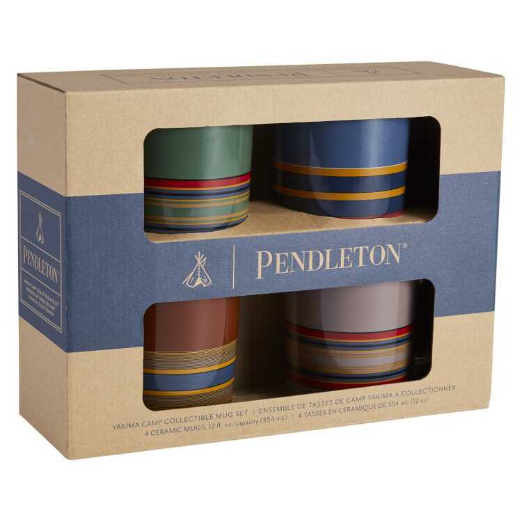 ペンドルトン セラミックマグセット(キャンプストライプコレクション) 4個セット #19377307-200 PENDLETON 新品 未使用_画像1