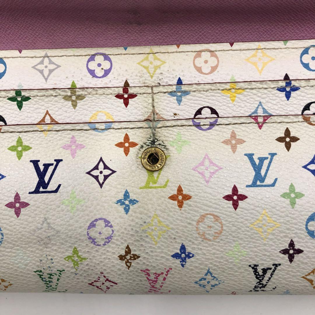 【１円オークション】 LOUIS VUITTON ルイ・ヴィトン ポルトフォイユザ ラ リッチ モノグラム マルチカラー キャンバス　長財布【F287】_画像5