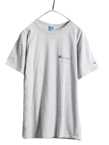 80s USA製 ■ チャンピオン バック プリント 半袖 Tシャツ メンズ XL / 80年代 ビンテージ Champion 企業物 Macy's 88 12 霜降り 灰 バスケ_画像1