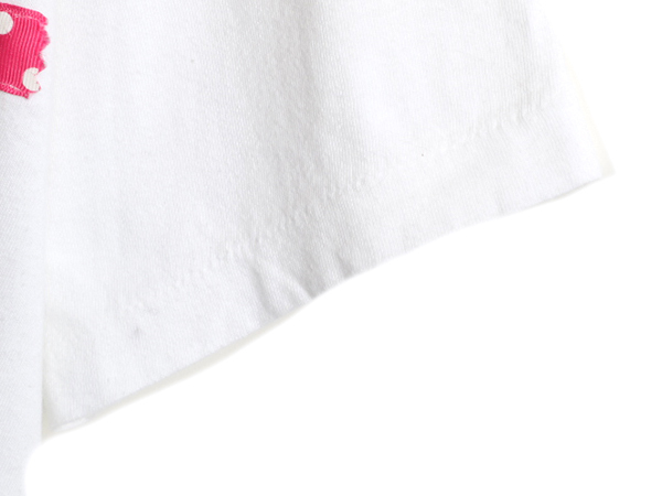 90s USA製 ■ ネコ アート イラスト 発泡 プリント Tシャツ ( メンズ レディース XL 程) 90年代 オールド アニマル 猫 シングルステッチ 白_画像5