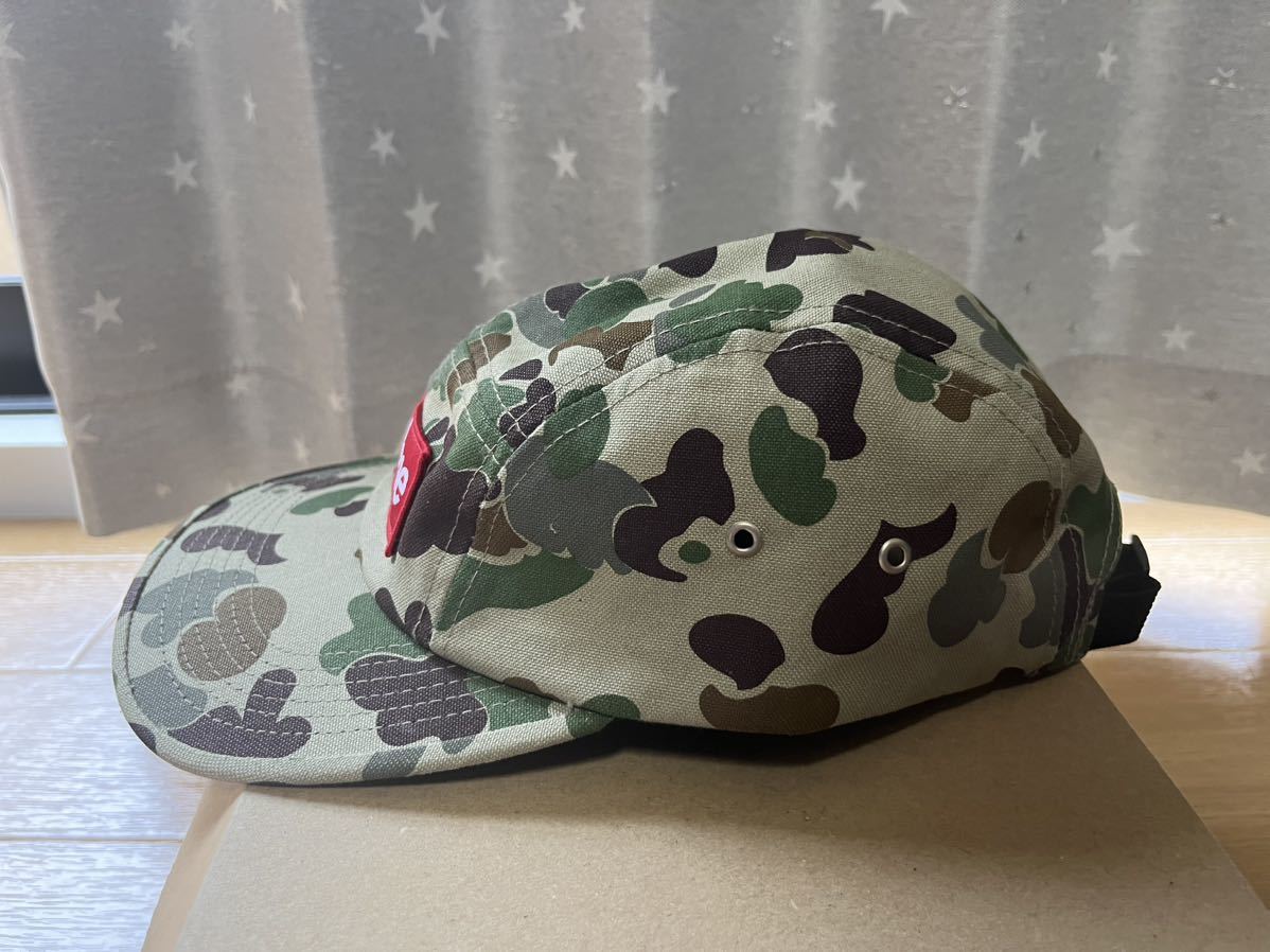 極美品 希少 送料無料 09AW Supreme DUCK CAMO CAMP CAP シュプリーム ダックカモ キャンプ キャップ 迷彩 box logo ボックスロゴ old _画像2