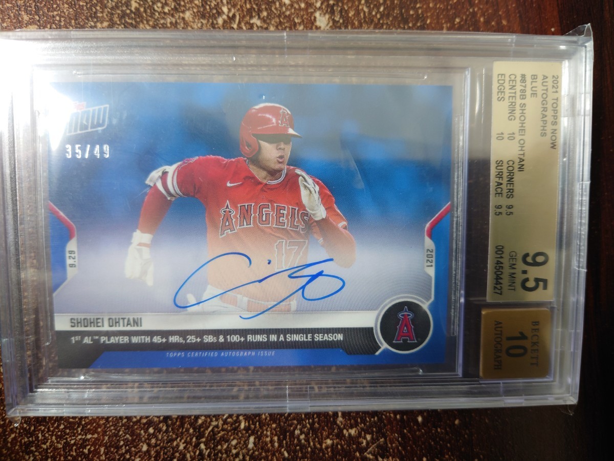 49枚限定BGS9.5/Auto10】MLB 2021 Topps now〈大谷翔平SHOHEI OHTANI