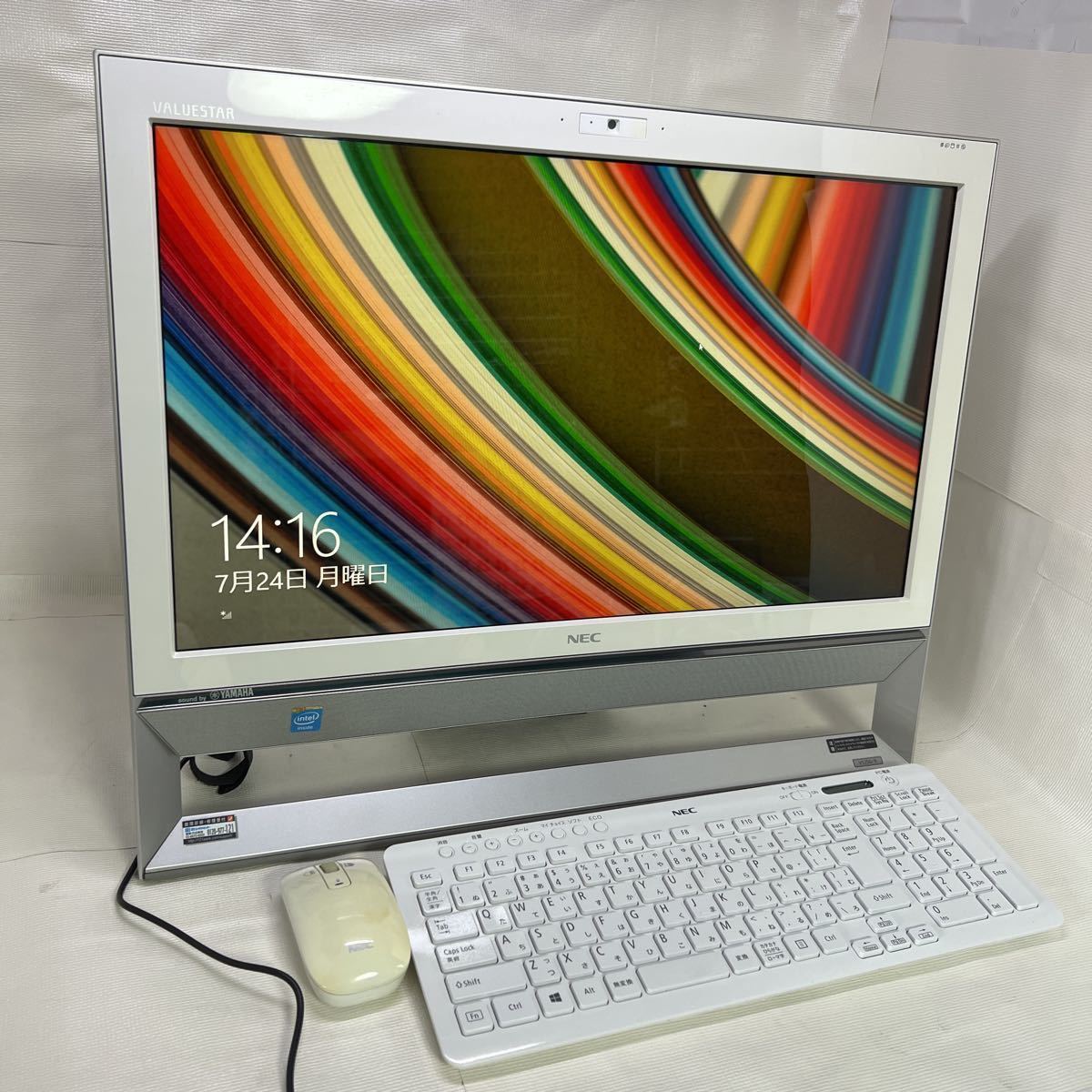 Win11搭載 モニタ一体型 NEC VALUESTAR PC-VS350RSW/ VS350/R Intel Celeron-2955Uメモリ8GB/SSD256GB 2021Office カメラ Wi-Fi 美品 Win11搭載 モニタ一体型 NEC VALUESTAR PC-VS350RSW/ VS350/R Intel Celeron-2955Uメモリ8GB/SSD256GB 2021Office カメラ Wi-Fi 美品