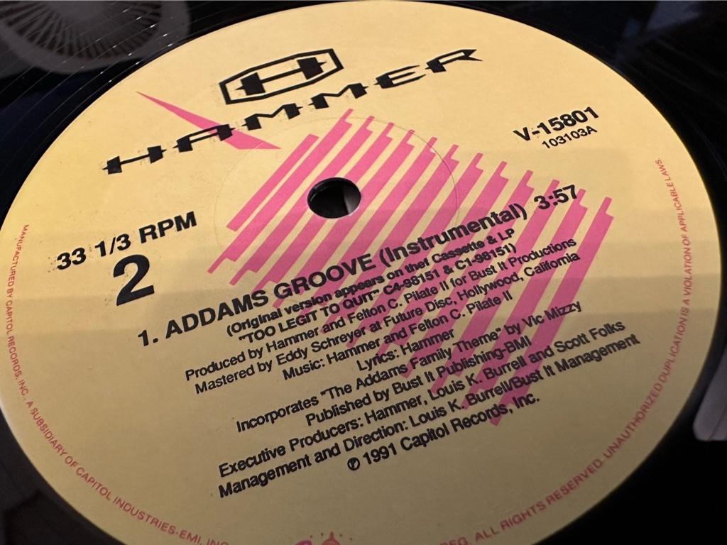 12”★Hammer / Addams Groove / クラシック！_画像3