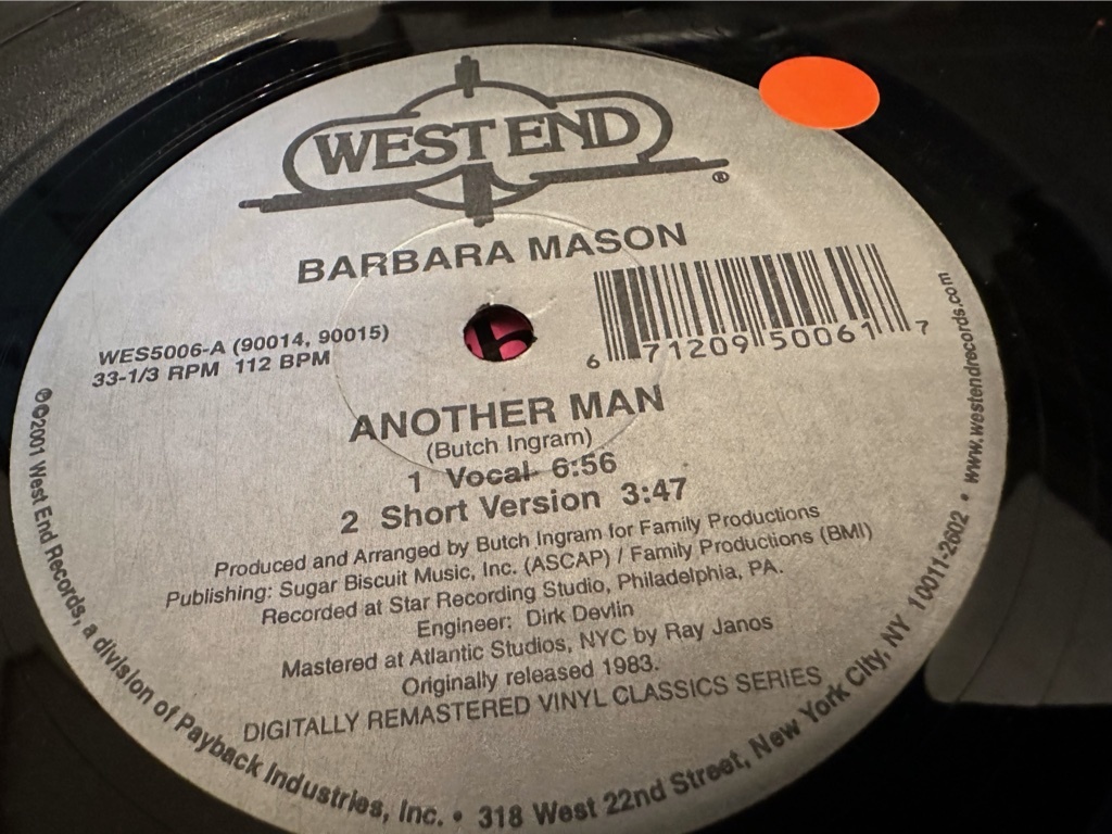 12”★Barbara Mason / Another Man / メロウ・ディスコ・ブギー！！_画像2