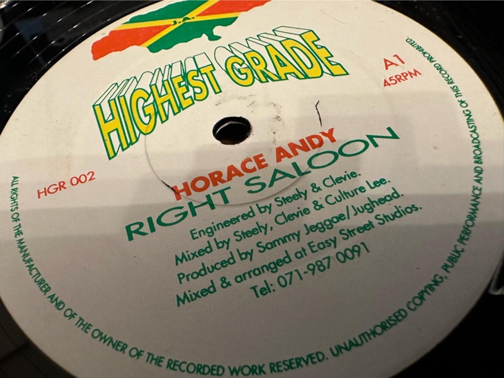 12”★Horace Andy / Lecturer / Right Saloon / Weapon / ダンスホール！ ！_画像1