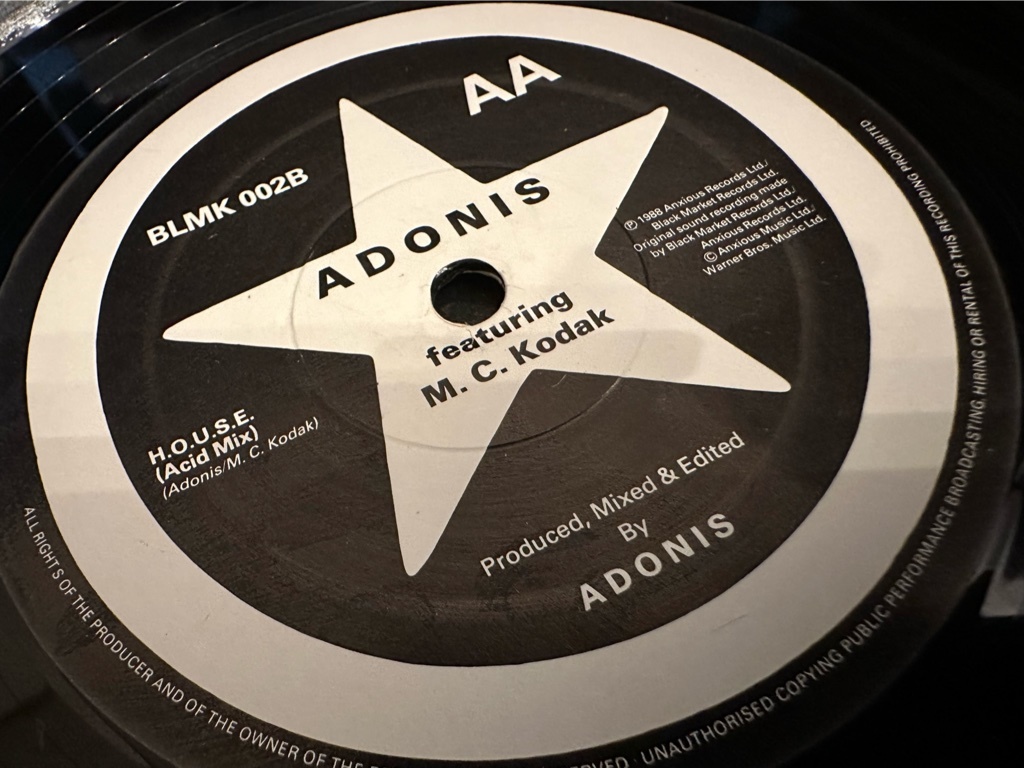 12”★Adonis Featuring M.C. Kodak / H.O.U.S.E. / ヒップ / アシッド・ハウス！_画像4