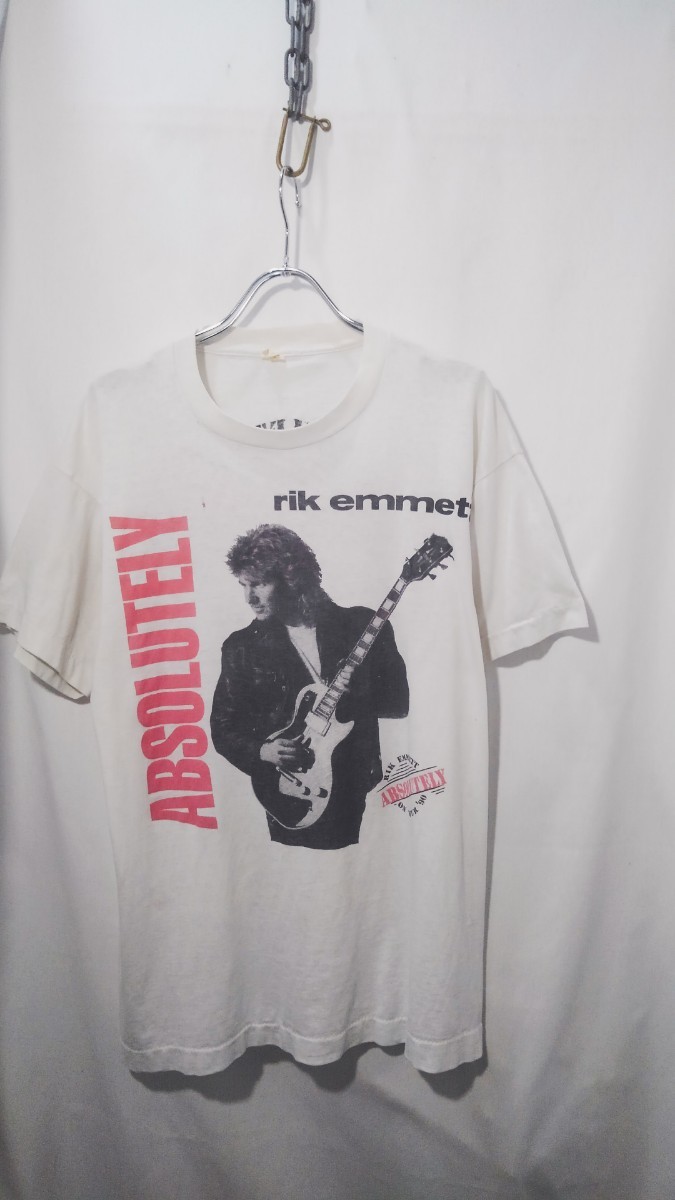 Vintage Rik Emmett Absolutely tour t-shirt 90s リック エメット アブソリュートリー ツアー Tシャツ トライアンフ バンドT ビンテージ_画像5