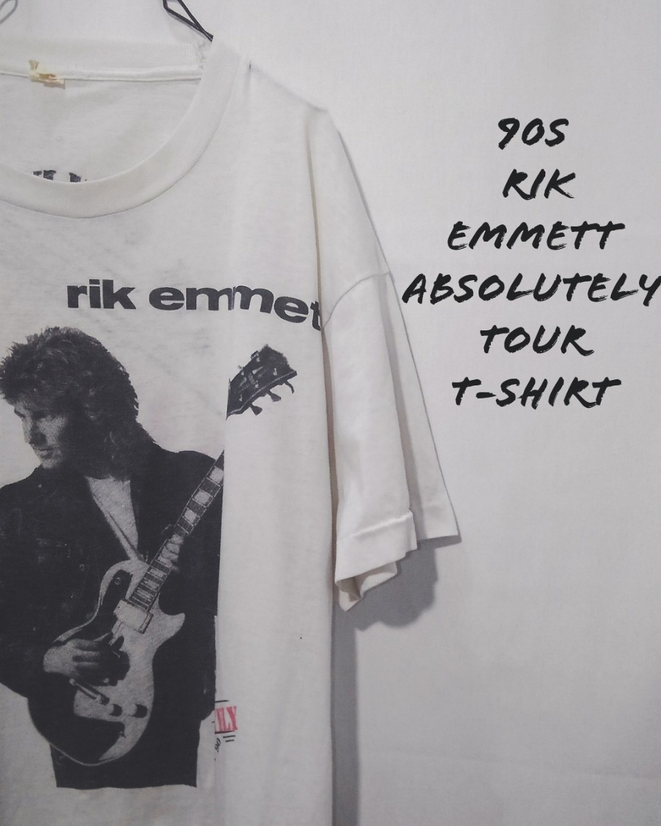 Vintage Rik Emmett Absolutely tour t-shirt 90s リック エメット アブソリュートリー ツアー Tシャツ トライアンフ バンドT ビンテージ_画像1