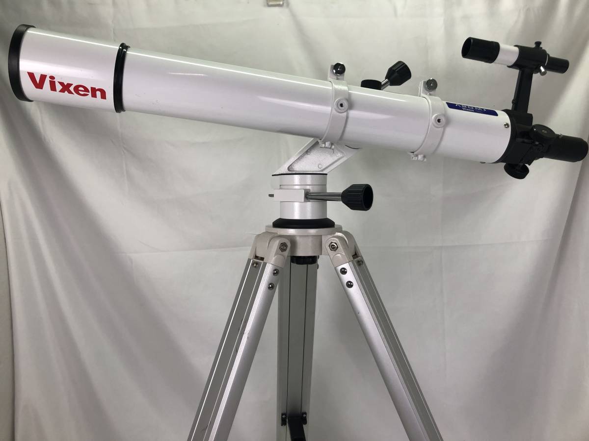 【2965】Vixen ビクセン ポルタII A80Mf 屈折式 天体望遠鏡 有効径80mm/焦点距離910mm 天体観測 入門機 軽量・簡単操作  三脚 中古品