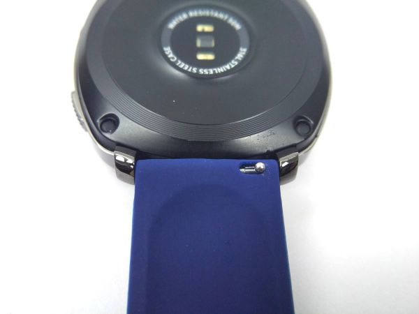 スポーツバンド 交換用腕時計ベルト シリコン ストラップ 20mm ネイビーの画像3