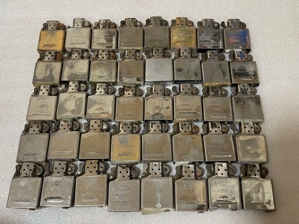 ZIPPO ジッポ用 まとめ40個中古品ジャンク現状品(オイルライター
