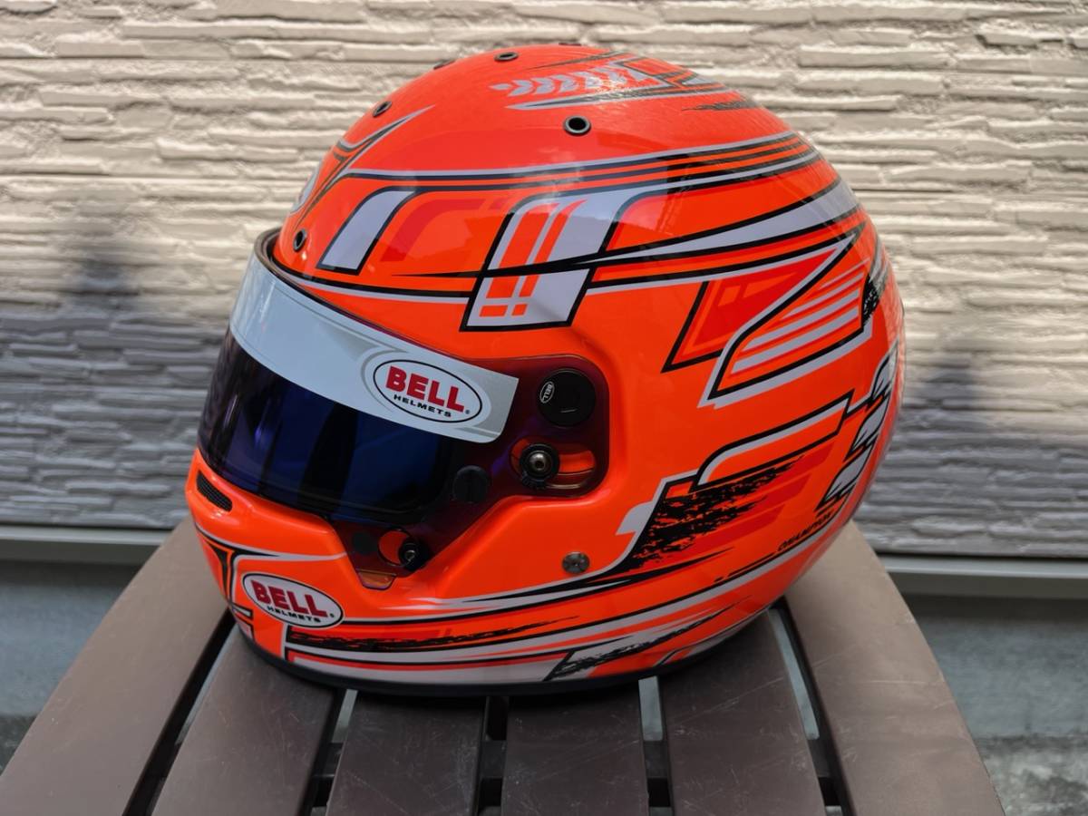 お買い得モデル BELL レーシングカート CMR2016規格 オレンジ CHAMPION CMR KC7 ヘルメット RACING パーツ