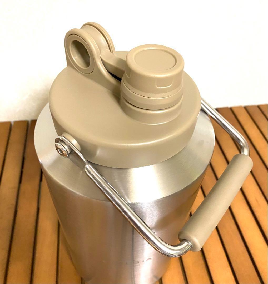 アレジア アイスコンテナ 3 5L 真空 ボトル サンドベージュ 保冷 HOT