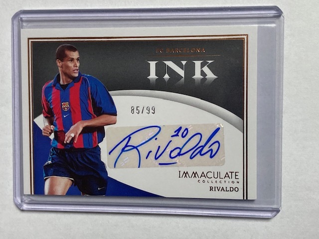 2022-23 Panini Immaculate Soccer INK Autograph Rivaldo /99
