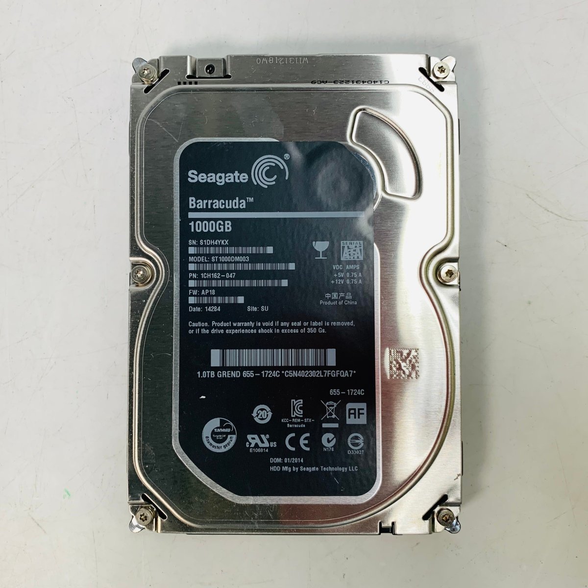 動作確認済み 3287時間 APPLE HDD ST1000DM003 1000GB 3.5インチ SATA