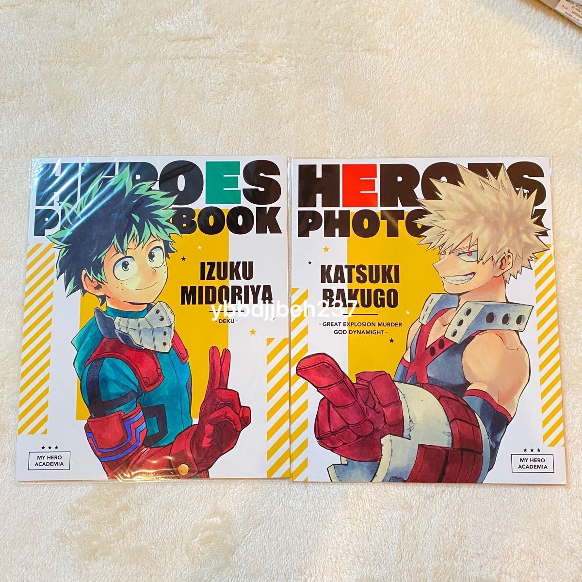 ヒロアカ展 爆豪勝己 緑谷出久 フォトブック 箔押しポストカード ヒロアカ展 爆豪勝己 緑谷出久 フォトブック 箔押しポストカード