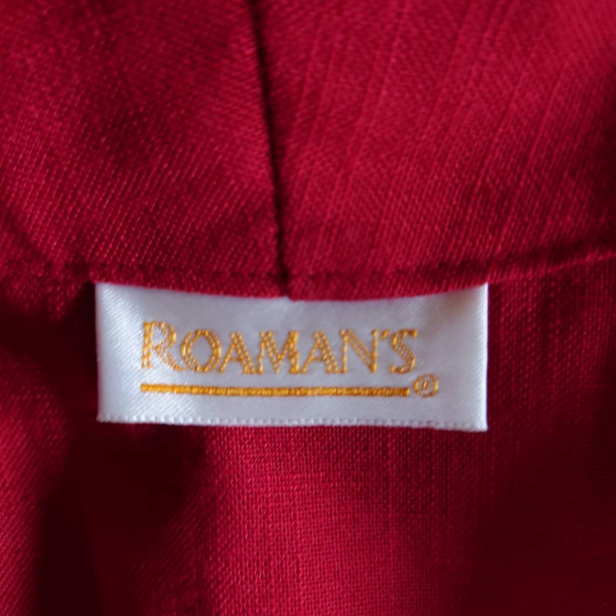 ROMAN'S USED古着レディーステーラードジャケットロング color赤系　　 798-6G0908_画像3