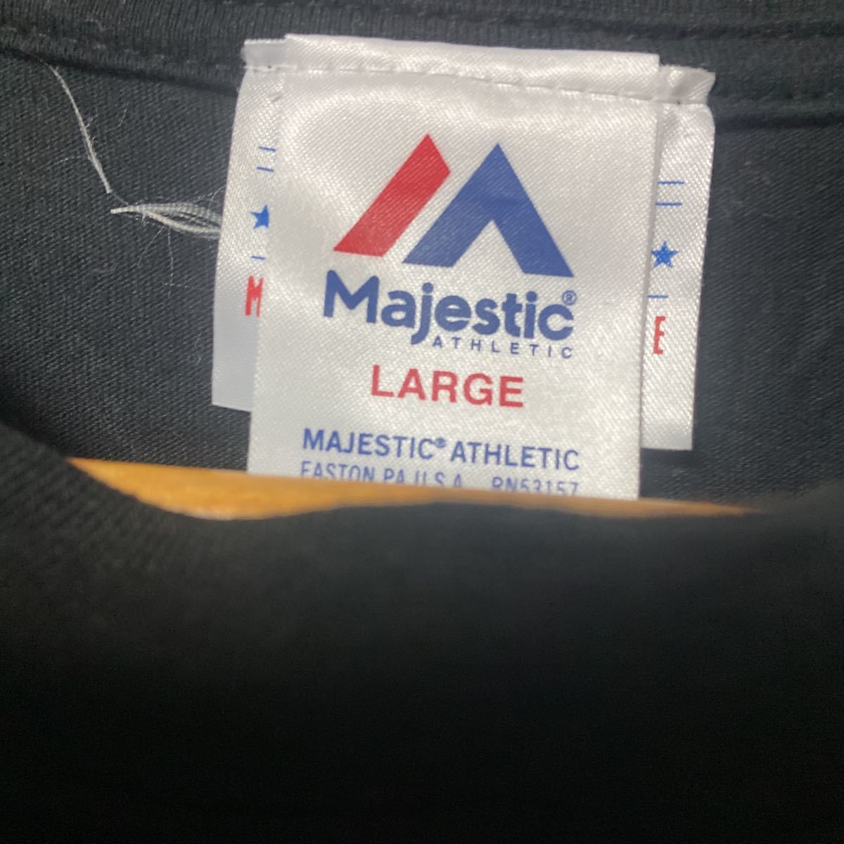 Majestic マジェスティック ヤンキースラバープリントTシャツ LIサイズの画像2